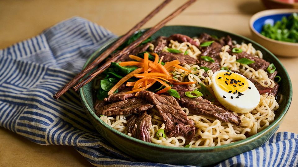 Beef Ramen Noodle Bowl
